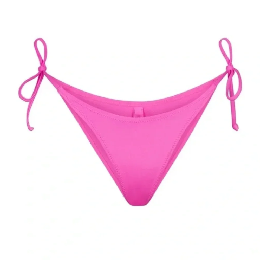 SKIMS Taffy Dipped Tie Bikini Bottom L